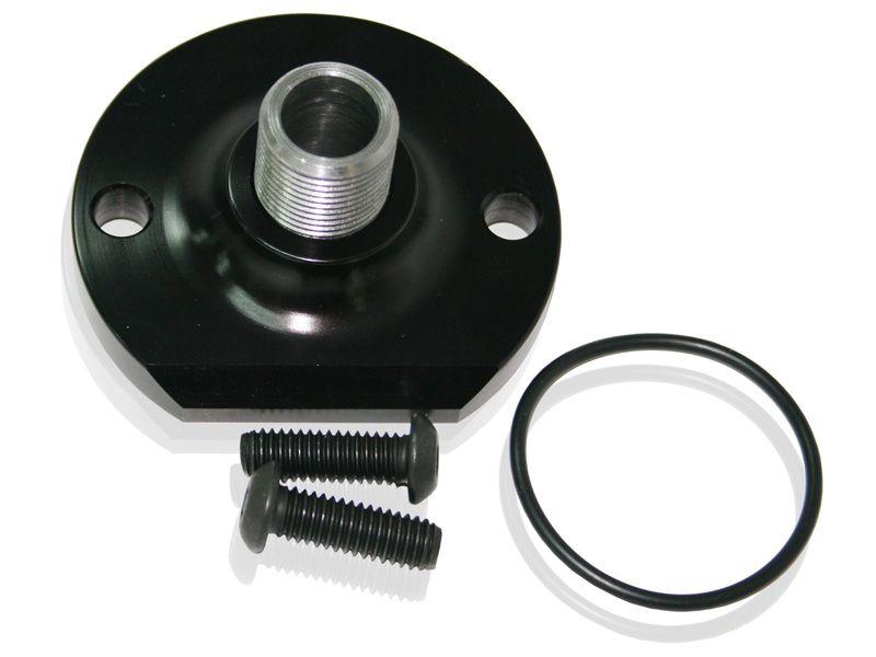 Aeroflow Billet Oil Bypass Eliminator Mount - Black (AF64-2055BLK) AF64-2055BLK