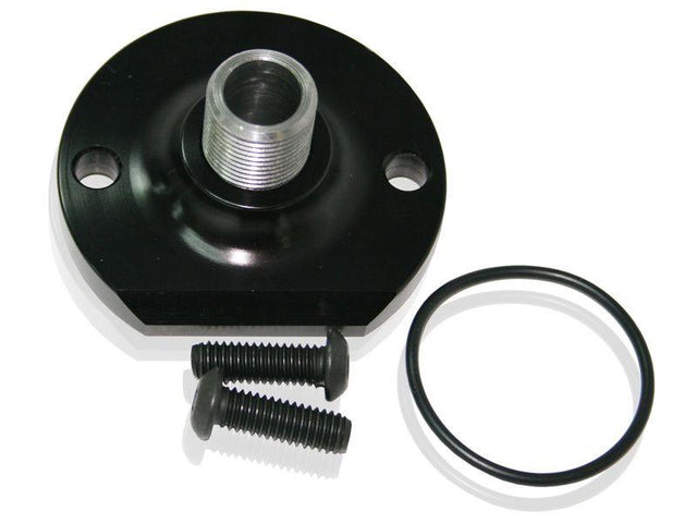 Aeroflow Billet Oil Bypass Eliminator Mount - Black (AF64-2055BLK) AF64-2055BLK
