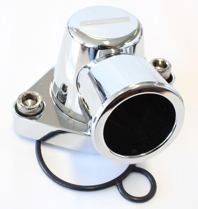 Aeroflow Billet Thermostat Housing - Chrome (AF64-2056C) AF64-2056C