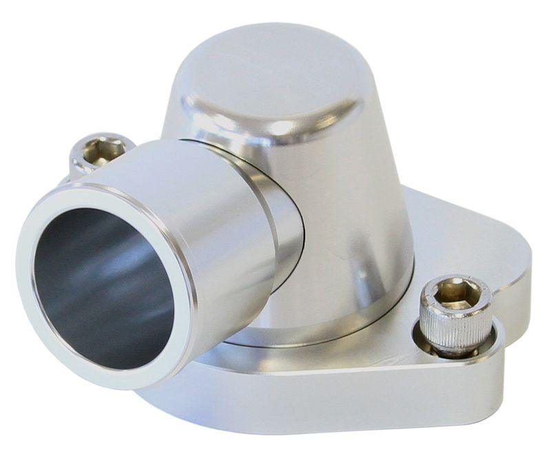 Aeroflow Billet Thermostat Housing - Silver (AF64-2056S) AF64-2056S