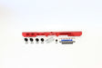 Aeroflow Toyota 2JZ Non-VVTI Billet EFI Fuel Rail - Red (AF64-2059R) AF64-2059R