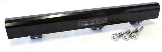 Aeroflow Mitsubishi Evolution 1-3 4G63 Billet EFI Fuel Rails - Black (AF64-2078BLK) AF64-2078BLK
