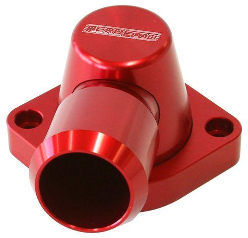 Aeroflow Billet Swivel Thermostat Housing - Red Finish (AF64-2092R) AF64-2092R
