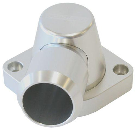 Aeroflow Billet Swivel Thermostat Housing - Silver Finish (AF64-2092S) AF64-2092S