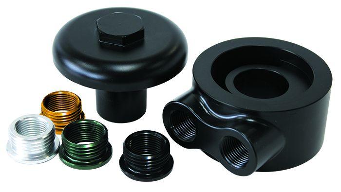 Aeroflow Billet Oil Filter Block Adapter (AF64-2098) AF64-2098