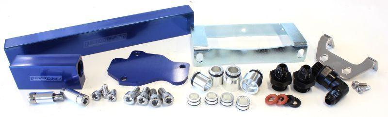 Aeroflow Mazda Series 6,7,8 13B Billet EFI Fuel Rails - Blue (AF64-2104)