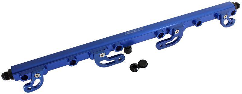 Aeroflow Ford FG Barra 4.0L DOHC Turbo Billet EFI Fuel Rail - Blue (AF64-2113) AF64-2113