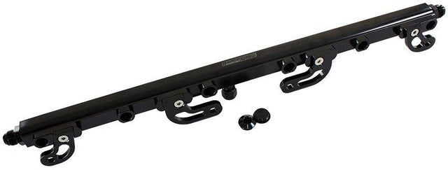 Aeroflow Ford FG Barra 4.0L DOHC Turbo Billet EFI Fuel Rail - Black (AF64-2113BLK) AF64-2113BLK