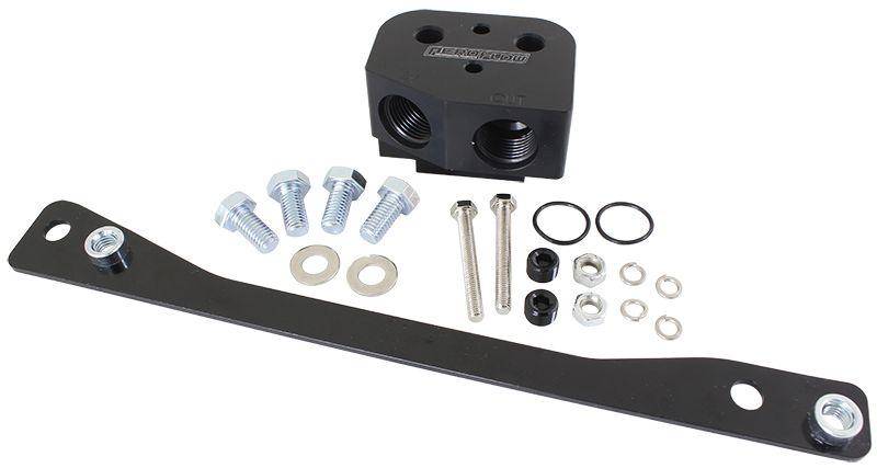 Aeroflow Oil Cooler Adapter (AF64-2114BLK) AF64-2114BLK