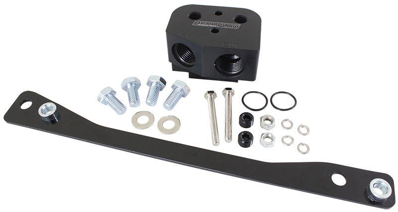 Aeroflow Oil Cooler Adapter (AF64-2114BLK)