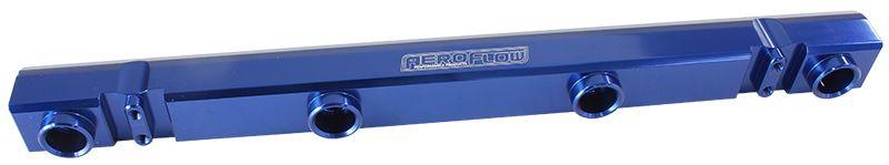 Aeroflow Mitsubishi Evolution 4-9 4G63 Billet EFI Fuel Rails - Blue (AF64-2121)