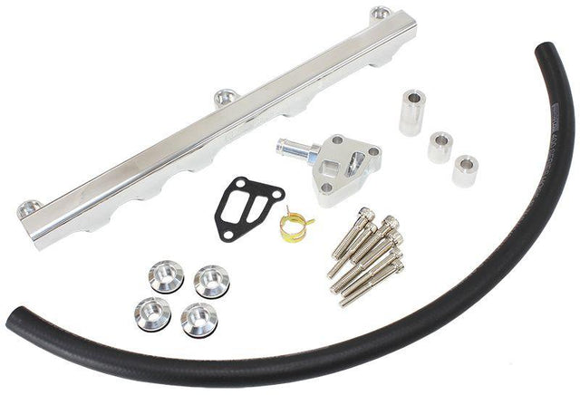 Aeroflow Nissan S14 and S15 SR20 Billet EFI Fuel Rail - Polished (AF64-2122P) AF64-2122P