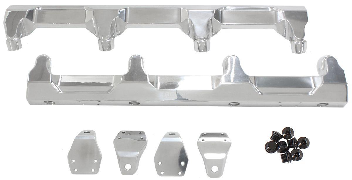 Aeroflow GM Supercharged LSA Billet EFI Fuel Rails - Polished (AF64-2124P)