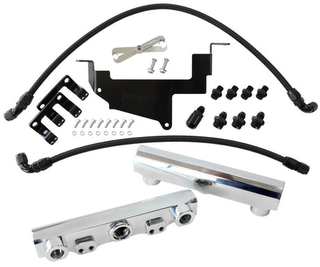 Aeroflow Subaru, Toyota, Scion FA20 Billet EFI Fuel Rail Kit - Polished (AF64-2131P) AF64-2131P