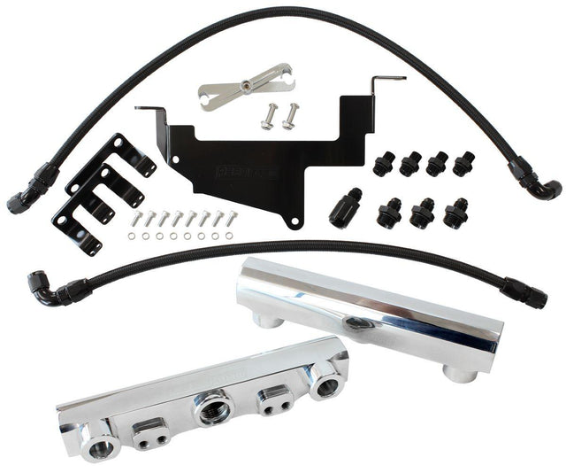 Aeroflow Subaru, Toyota, Scion FA20 Billet EFI Fuel Rail Kit - Polished (AF64-2131P) AF64-2131P