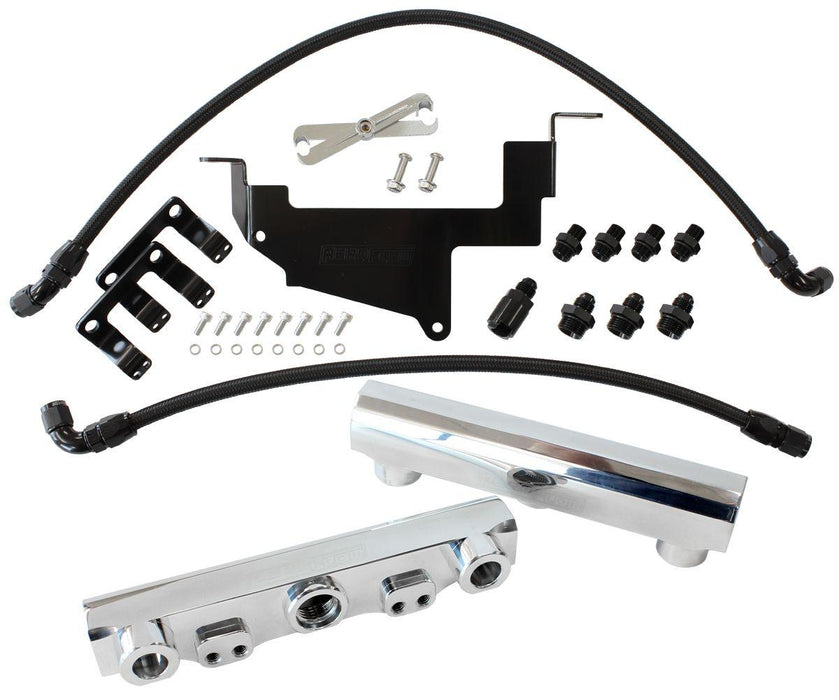 Aeroflow Subaru, Toyota, Scion FA20 Billet EFI Fuel Rail Kit - Polished (AF64-2131P)