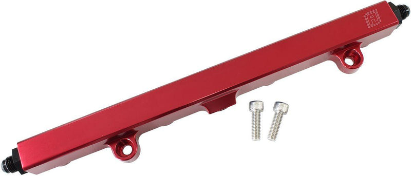 Aeroflow Honda K20 and K24 Billet EFI Fuel Rail - Red (AF64-2140R) AF64-2140R