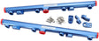 Aeroflow GM LS1 LS2 LS3 Billet EFI Fuel Rails (Blue) (AF64-2155) AF64-2155
