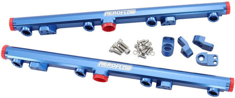 Aeroflow GM LS1 LS2 LS3 Billet EFI Fuel Rails (Blue) (AF64-2155) AF64-2155