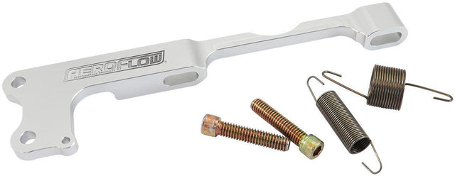Aeroflow Throttle Cable Bracket Designed for Holley Sniper EFI Unit - Silver (AF64-2173) AF64-2173