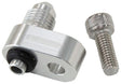 Aeroflow -4AN Water Cross-Over Adapter - Silver (AF64-2186) AF64-2186