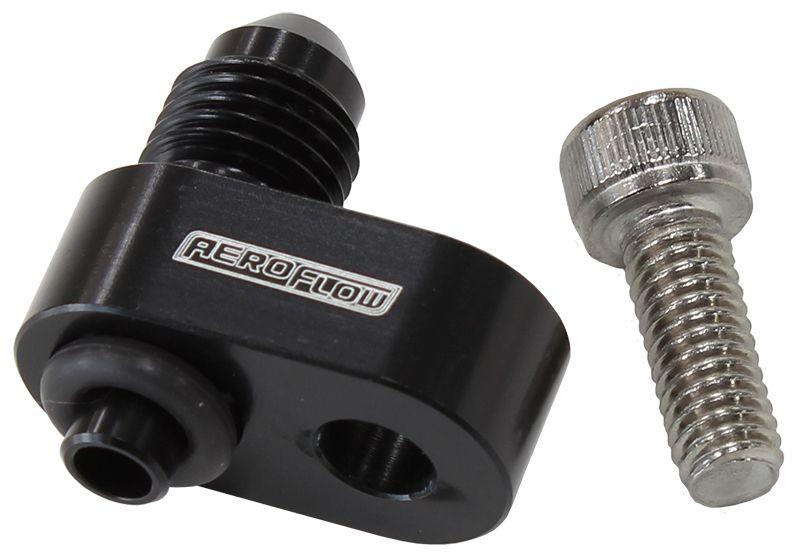 Aeroflow -4AN Water Cross-Over Adapter - Black (AF64-2186BLK)