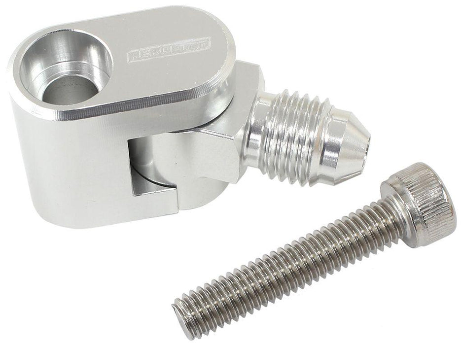 Aeroflow Single Swivel Water Cross-Over Adapter - Silver (AF64-2187)