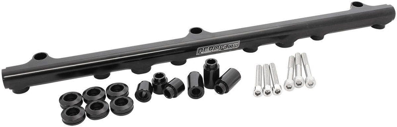Aeroflow Nissan RB25 Billet EFI Fuel Rail - Black (AF64-2210BLK) AF64-2210BLK