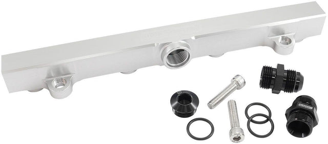 Aeroflow Mitsubishi Evolution 4-9 4G63 Billet EFI Fuel Rails - Silver (AF64-2221S) AF64-2221S