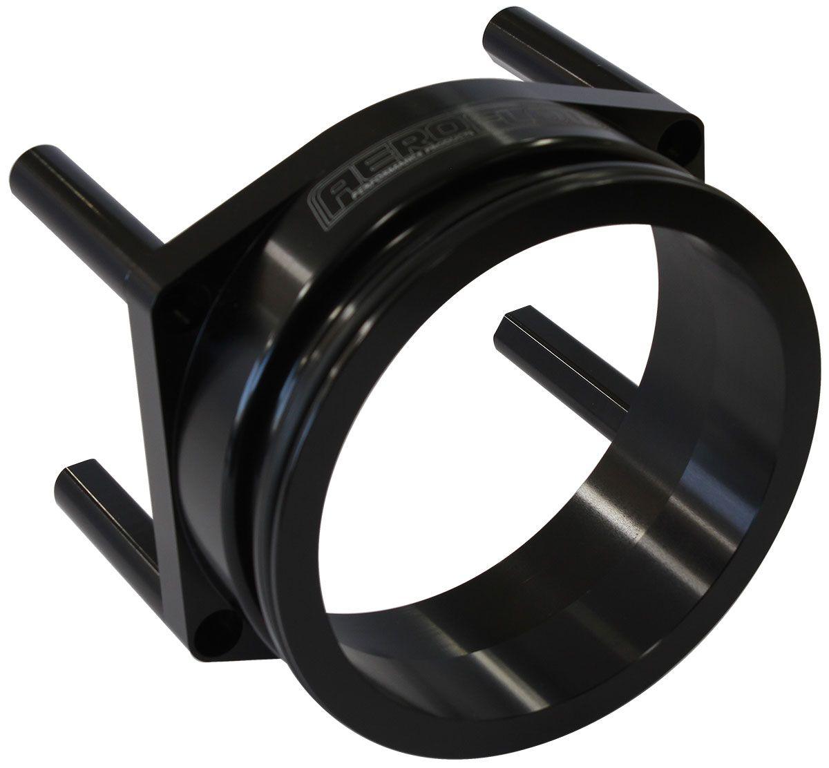 Aeroflow 95mm Throttle Body Intercooler Adapter - Black Finish Suit AF64-2272 and AF64-2272BLK Throttle Body (AF64-2272BLK) AF64-2272BLK