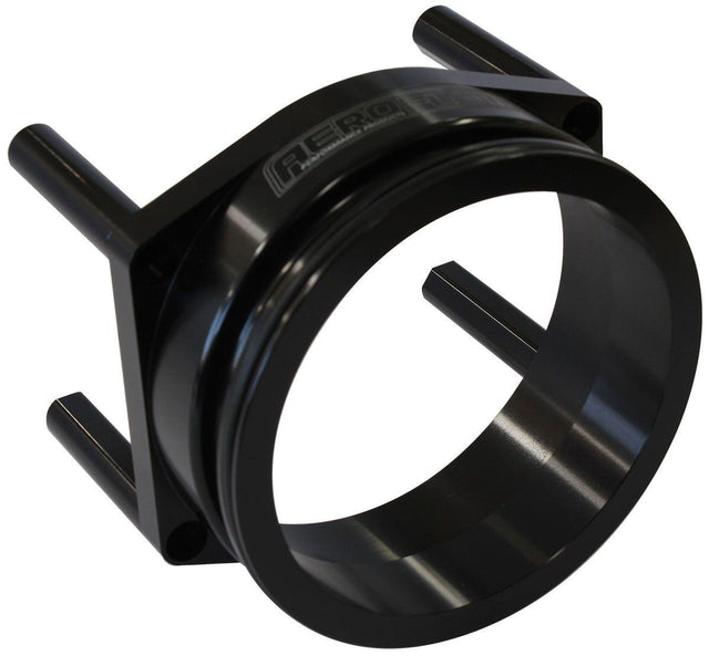 Aeroflow 95mm Throttle Body Intercooler Adapter - Black Finish Suit AF64-2272 and AF64-2272BLK Throttle Body (AF64-2272BLK) AF64-2272BLK