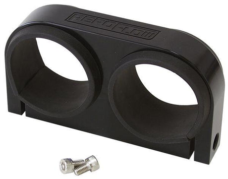 Aeroflow Dual Billet Fuel Pump Bracket - Black (AF64-2902BLK) AF64-2902BLK