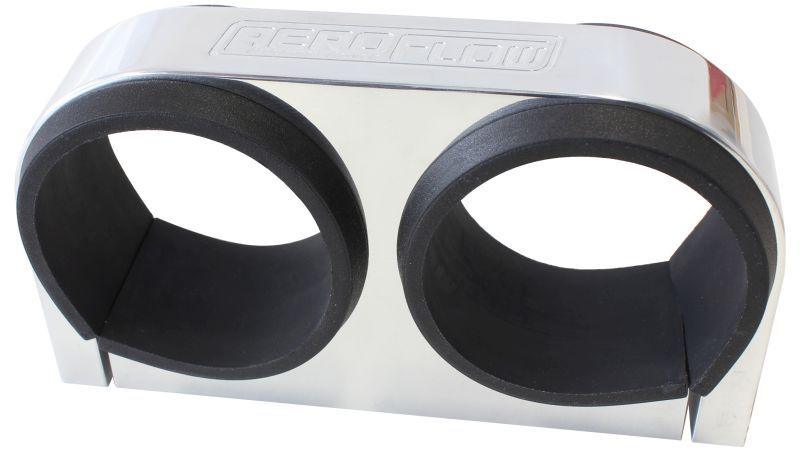 Aeroflow Dual Billet Fuel Pump Bracket - Polished (AF64-2902P) AF64-2902P