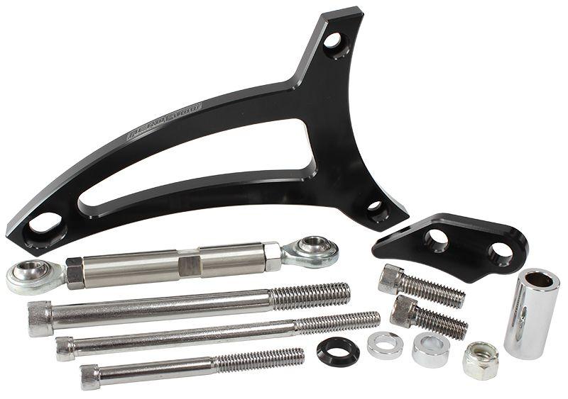 Aeroflow Standard Mount Billet Alternator Bracket (AF64-4005BLK) AF64-4005BLK