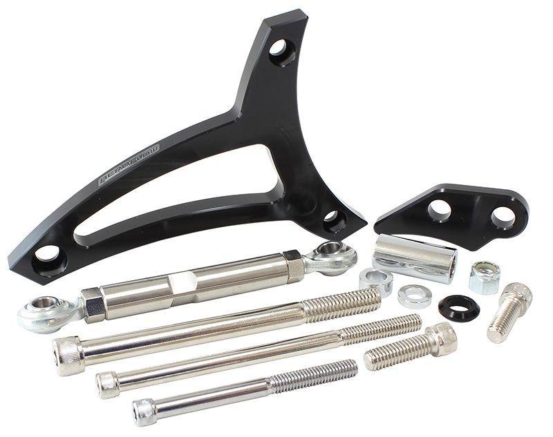 Aeroflow Standard Mount Billet Alternator Bracket (AF64-4007BLK) AF64-4007BLK