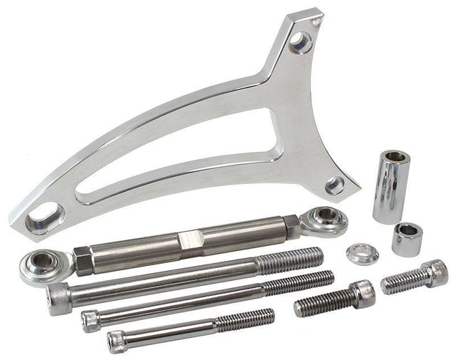 Aeroflow Ford 351 Windsor Standard Mount Billet Alternator Bracket - Polished Finish (AF64-4008) AF64-4008