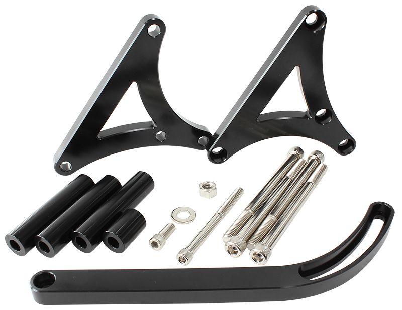 Aeroflow Holden Mid Mount Billet Alternator Bracket (AF64-4025BLK) AF64-4025BLK