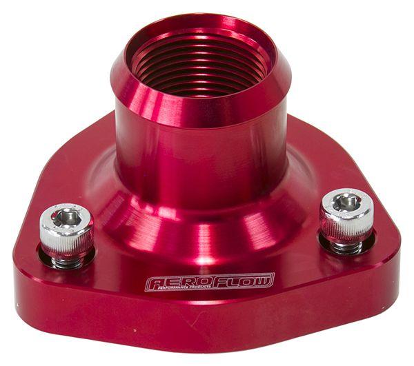 Aeroflow Billet Thermostat Housing - Red (AF64-4029R) AF64-4029R