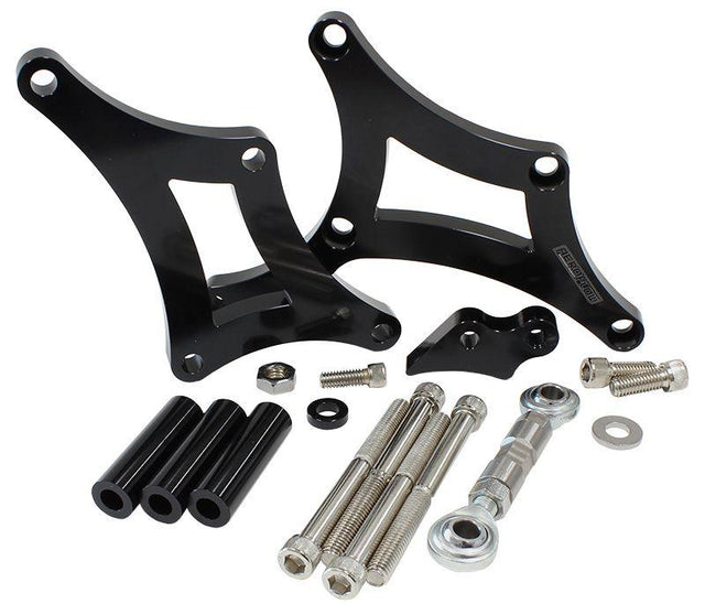 Aeroflow Low Mount Billet Alternator Bracket (AF64-4035BLK) AF64-4035BLK