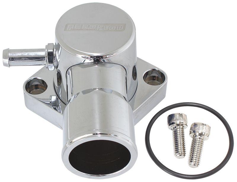 Aeroflow Billet Aluminium Swivel Thermostat Housing - Chrome (AF64-4036CH) AF64-4036CH