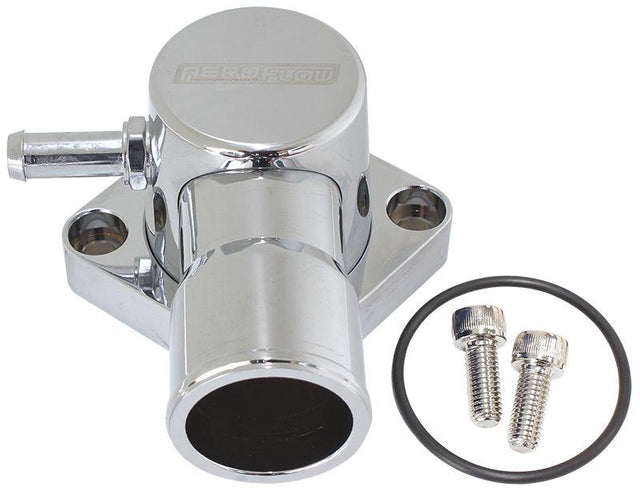 Aeroflow Billet Aluminium Swivel Thermostat Housing - Chrome (AF64-4036CH) AF64-4036CH