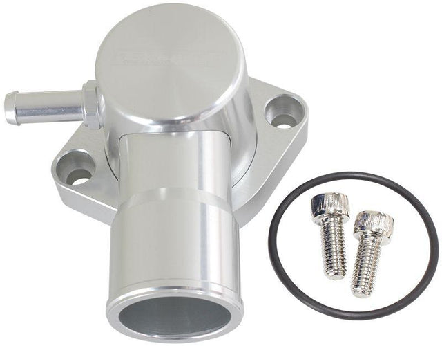 Aeroflow Billet Aluminium Swivel Thermostat Housing - Silver (AF64-4036S) AF64-4036S