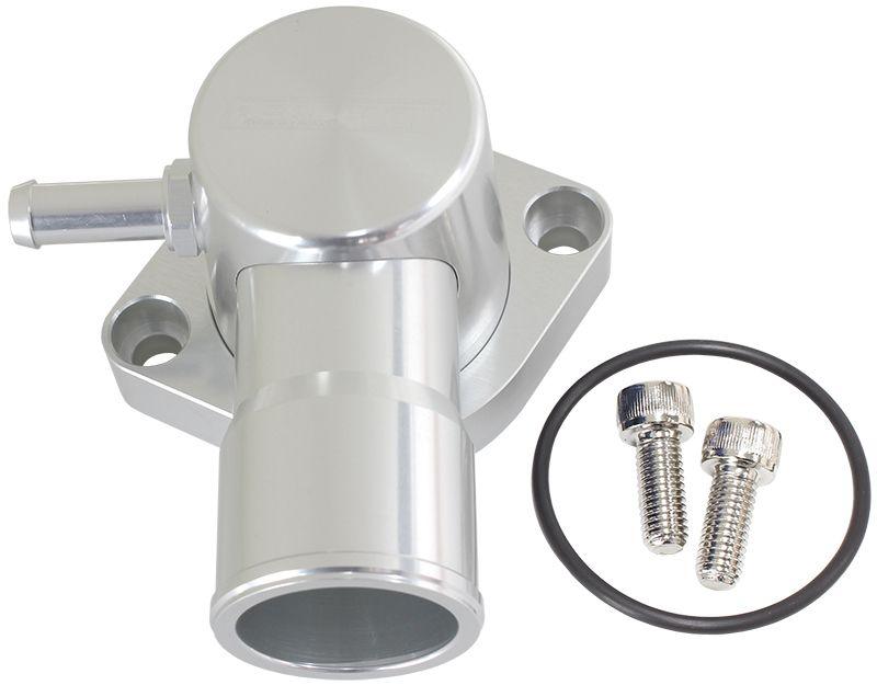 Aeroflow Billet Aluminium Swivel Thermostat Housing - Silver (AF64-4036S)