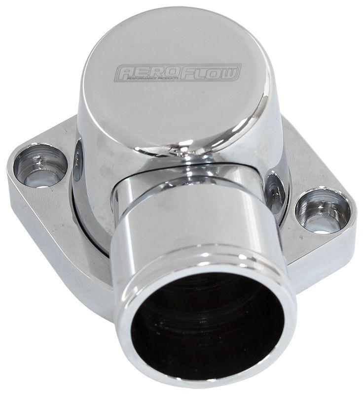Aeroflow Billet Thermostat Housing - Chrome (AF64-4037C) AF64-4037C