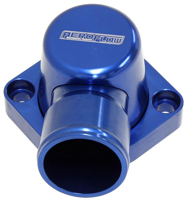 Aeroflow Billet Thermostat Housing - Blue (AF64-4037) AF64-4037
