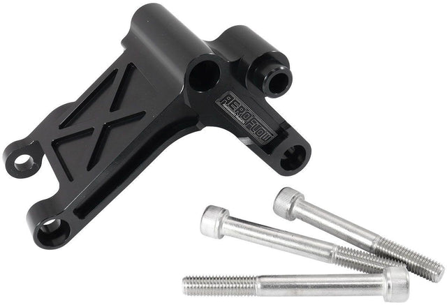 Aeroflow GM LS Billet Alternator Bracket to suit VE-VF Commodore Belt Line - Black (AF64-4098BLK) AF64-4098BLK