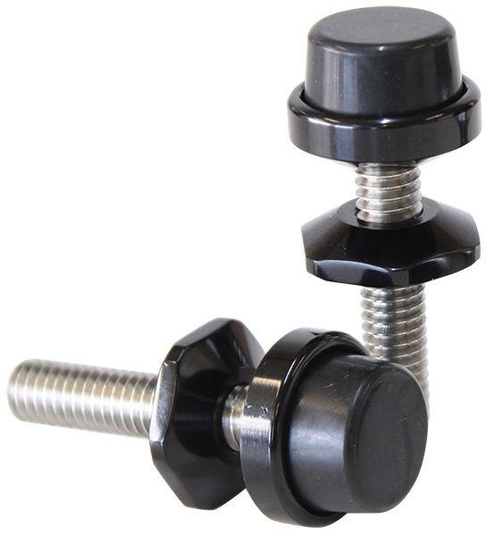 Aeroflow Universal Billet Bonnet Adjusters with 5/16" UNC Thread (AF64-4101BLK) AF64-4101BLK