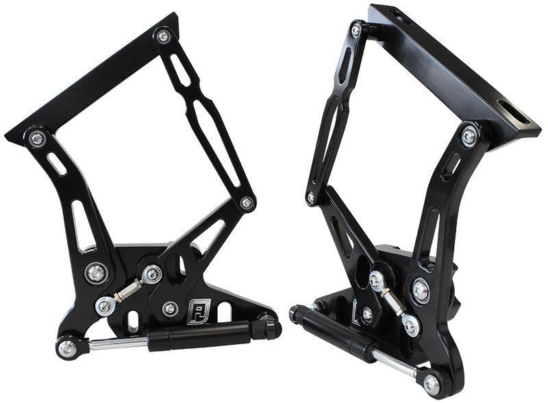 Aeroflow Ford Falcon XR-XY Billet Bonnet Hinge Kit - Black Finish (AF64-4105BLK)