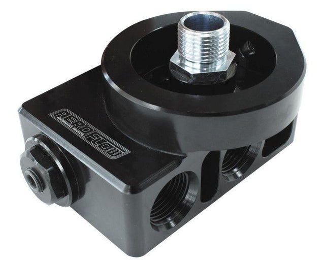 Aeroflow Billet Aluminium Remote Filter & Oil Thermostat (AF64-4112) AF64-4112