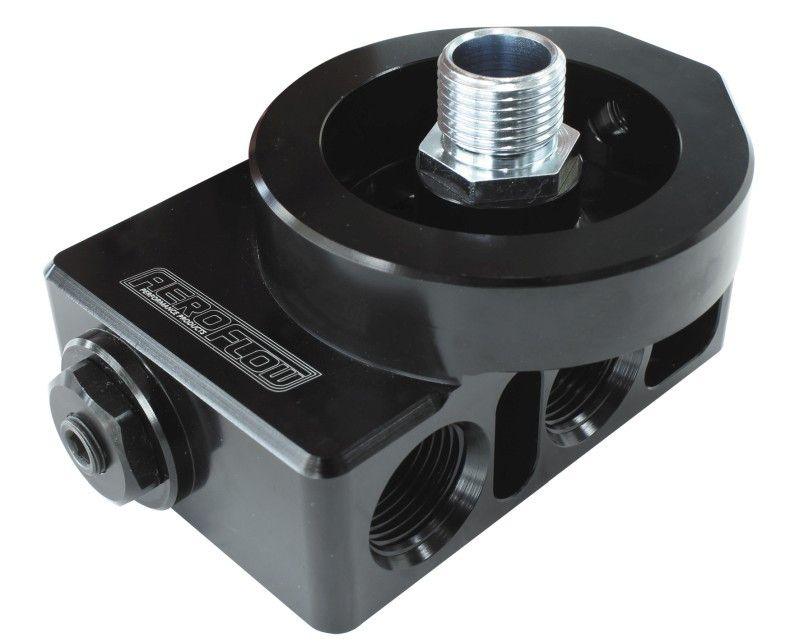 Aeroflow Billet Aluminium Remote Filter & Oil Thermostat (AF64-4112) AF64-4112